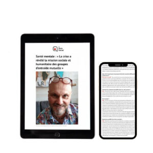 Tablet et smartphone avec article Le Media Social